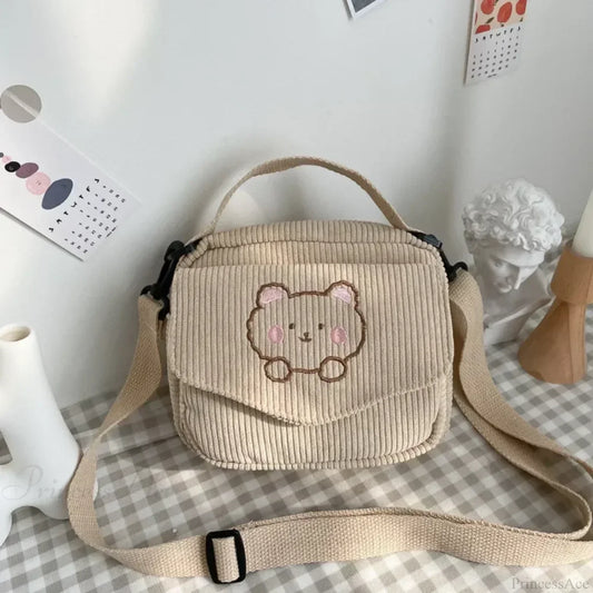 Cartoon Bear Casual Crossbody Shoulder Bag crossbody-250126