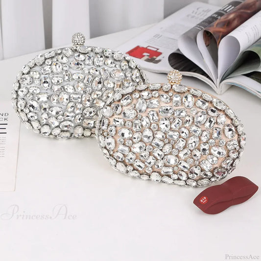 Crystal Diamond Evening Bag Birthday Party Wedding Clutch clutchbag-250126