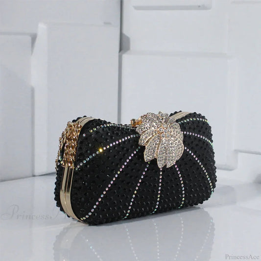 Elegant Crystal Shiny Evening Clutch Purse Wedding Bag color1 / 20x5x10cm clutchbag-250126