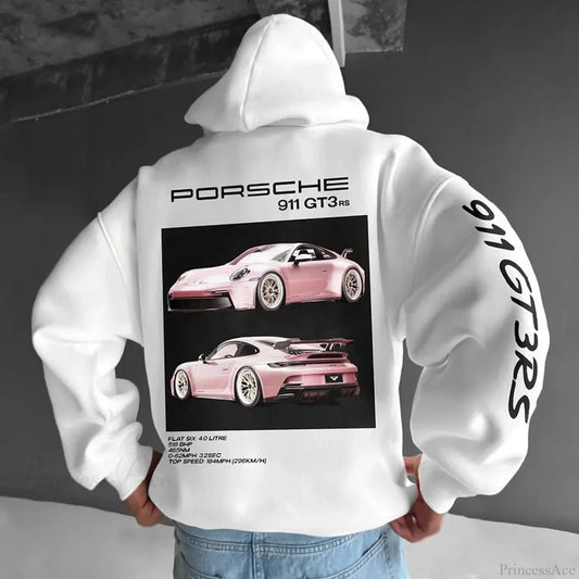 F1 Racing Oversize Hoodie White / S