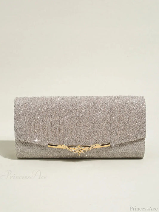 Glitter Envelope Evening Bag Detachable Chain Clutch Bag clutchbag-250126