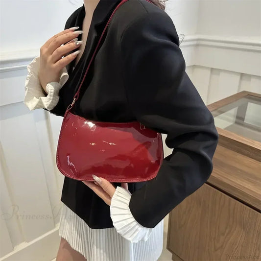 Patent Leather Designer Shoulder Handbag shoulder-250126