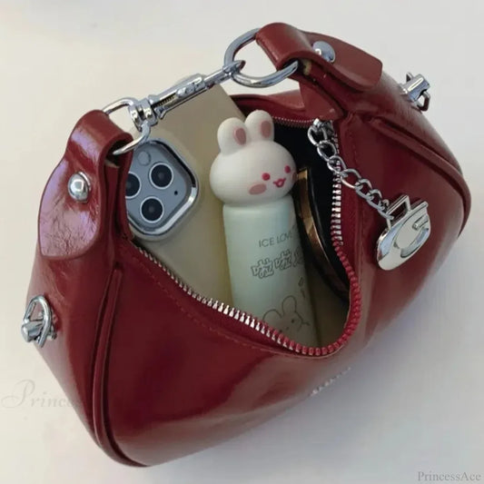 Simple Versatile Solid Color Shoulder Messenger Handbag handbag-250126