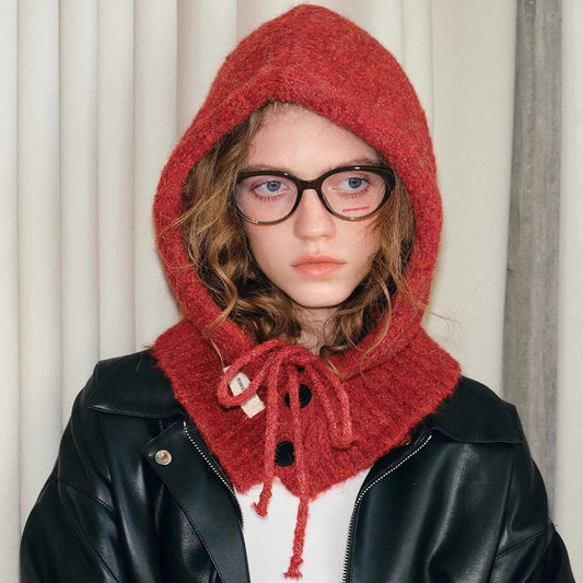 Vintage Balaclava Knit Neck Warmer Hat