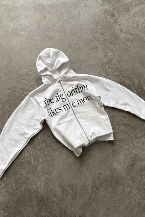 Chic Color Block Fun Letter Print Hoodie