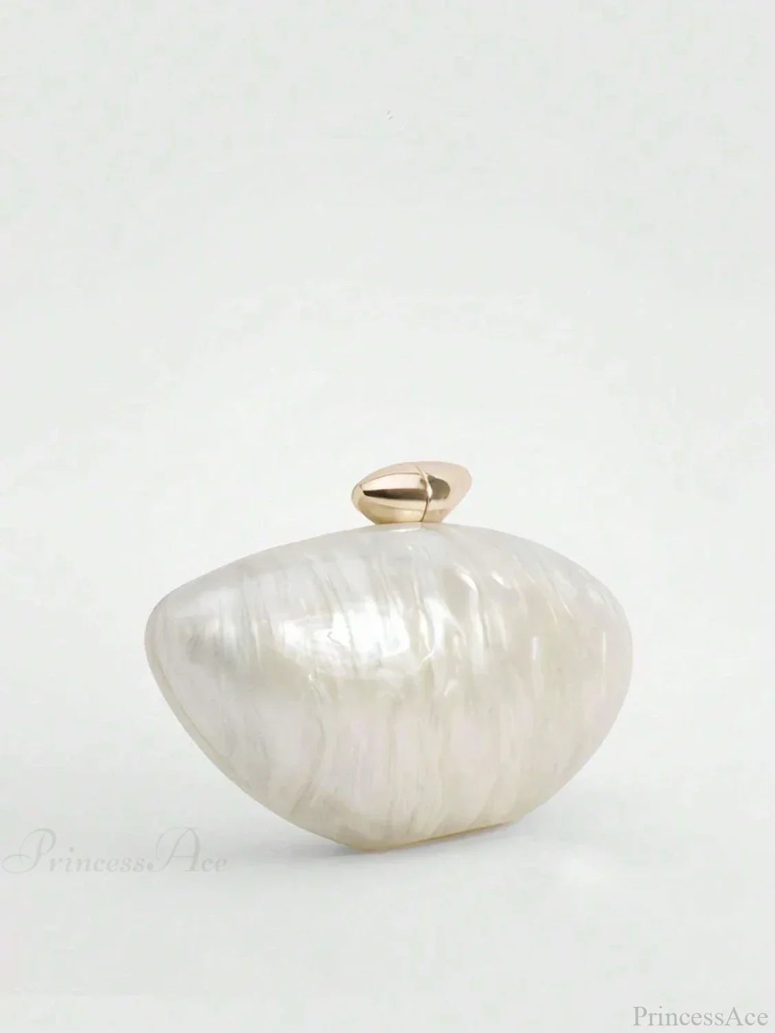 Acrylic Egg Shaped Designer Evening Party Handbag Pearl Shell Purse clutchbag-250126