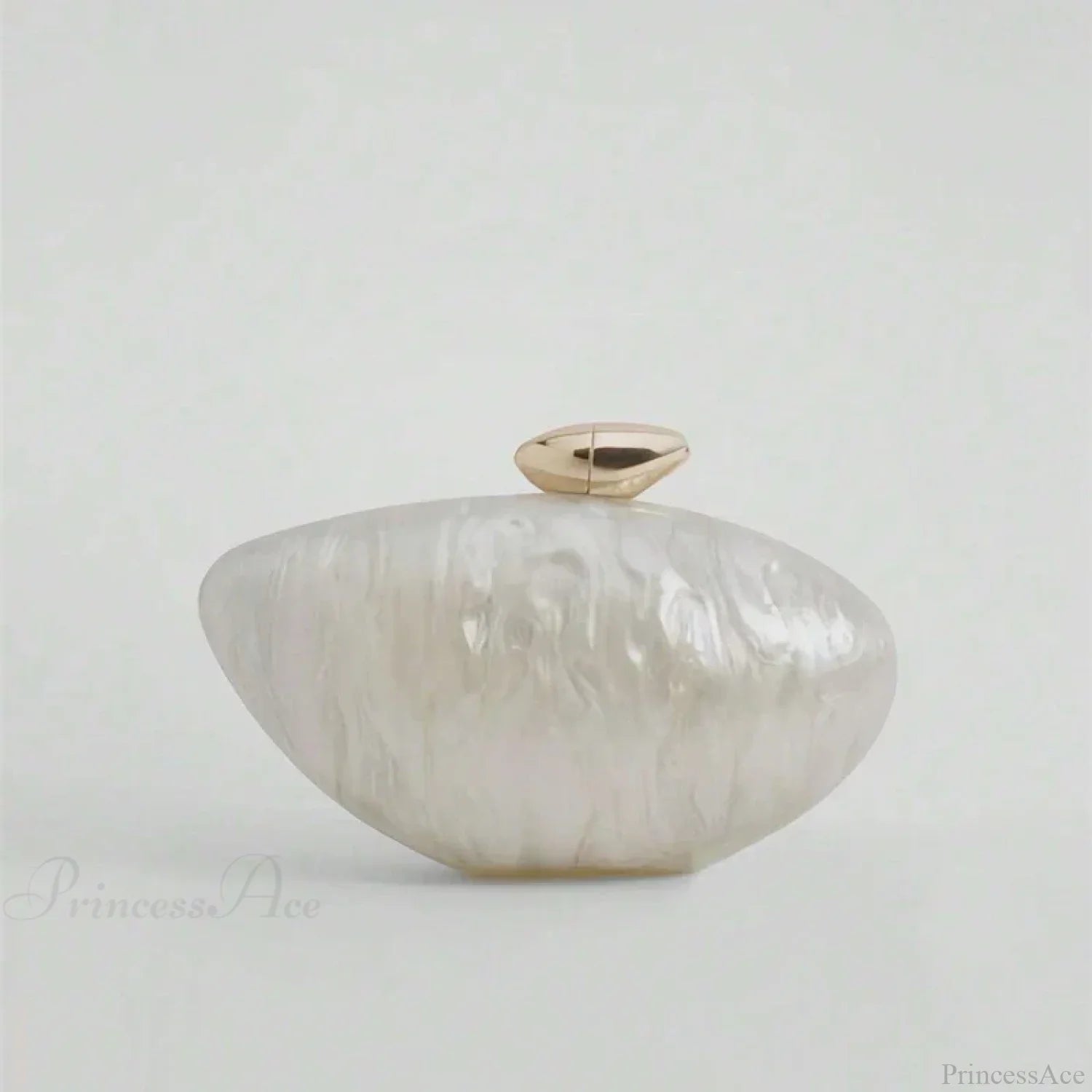 Acrylic Egg Shaped Designer Evening Party Handbag Pearl Shell Purse clutchbag-250126