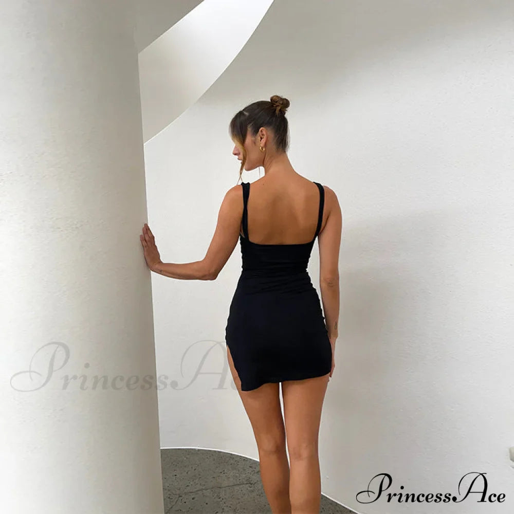 Adelise Lace Stylish Back Crepe Dress S.o. Long Dresses