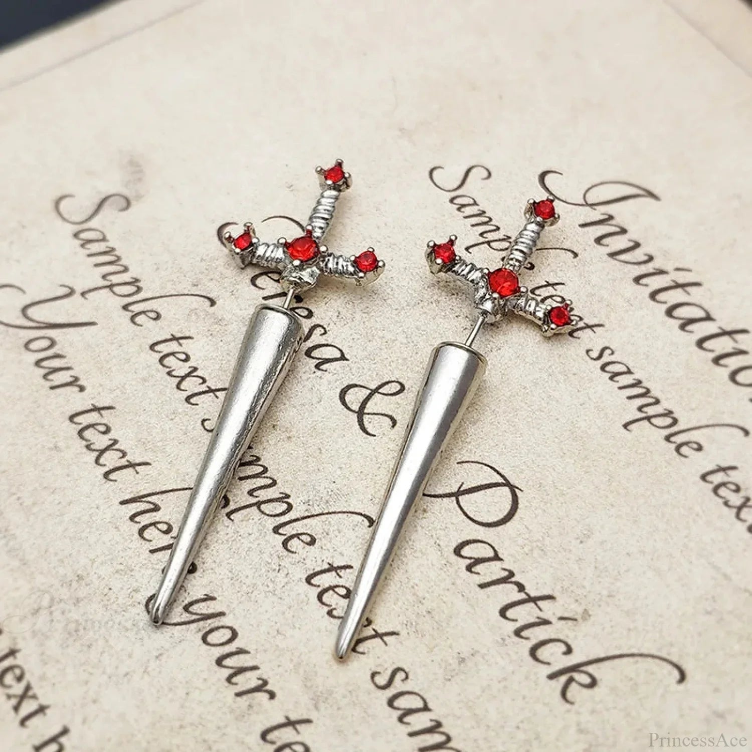 Antique Dim Gothic Blade Stiletto Earring color4