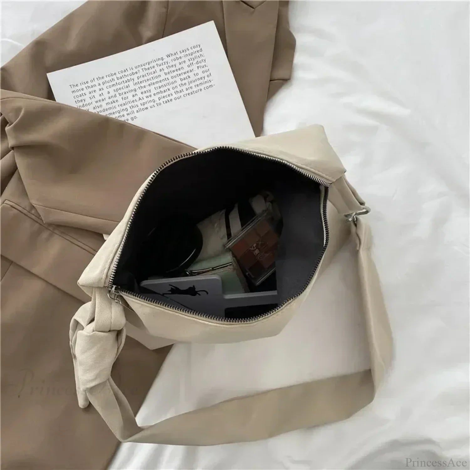 Black Crossbody Shoulder Bag with Chain shoulder-250126