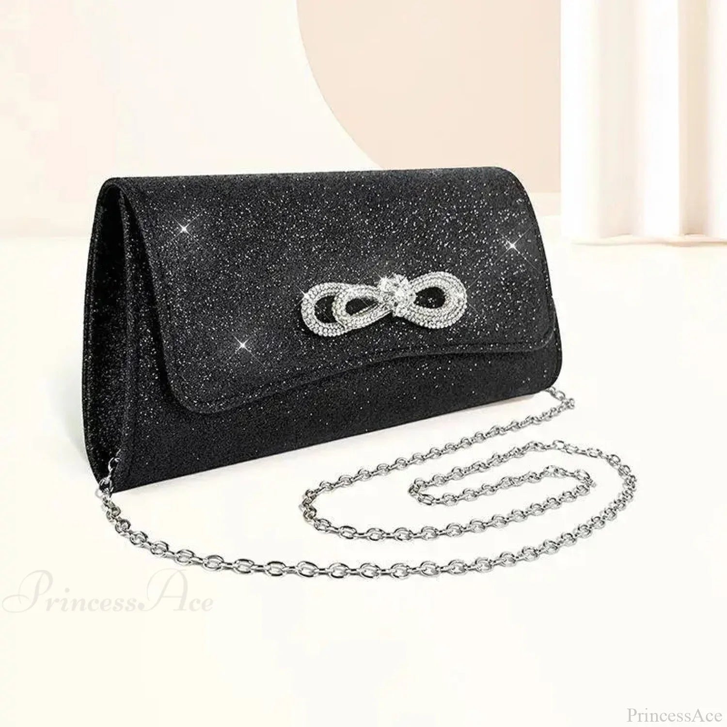 Black Evening Party Clutch Wristlet wristlet-250126