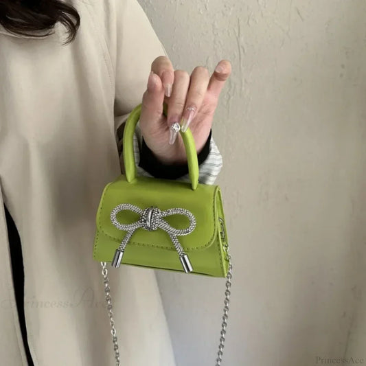Bow Design Solid Color Mini PU Crossbody crossbody-250126