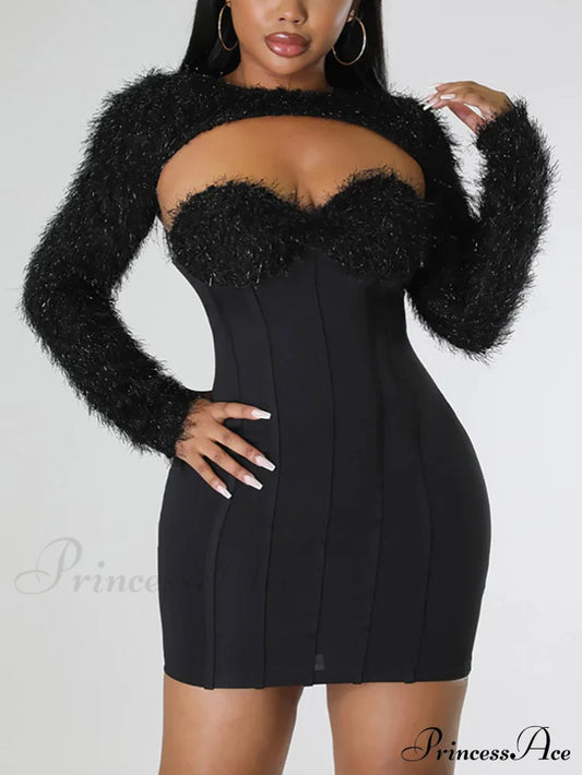 Braid Charming Leather Belt Black / L Dresses