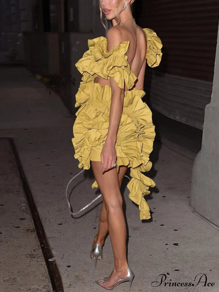 Butterfly Short Sleeve Trendy Bodycon Mini Dress Dresses