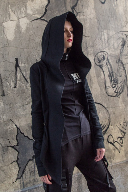 Dark Style Hooded Cardigan Hoodie