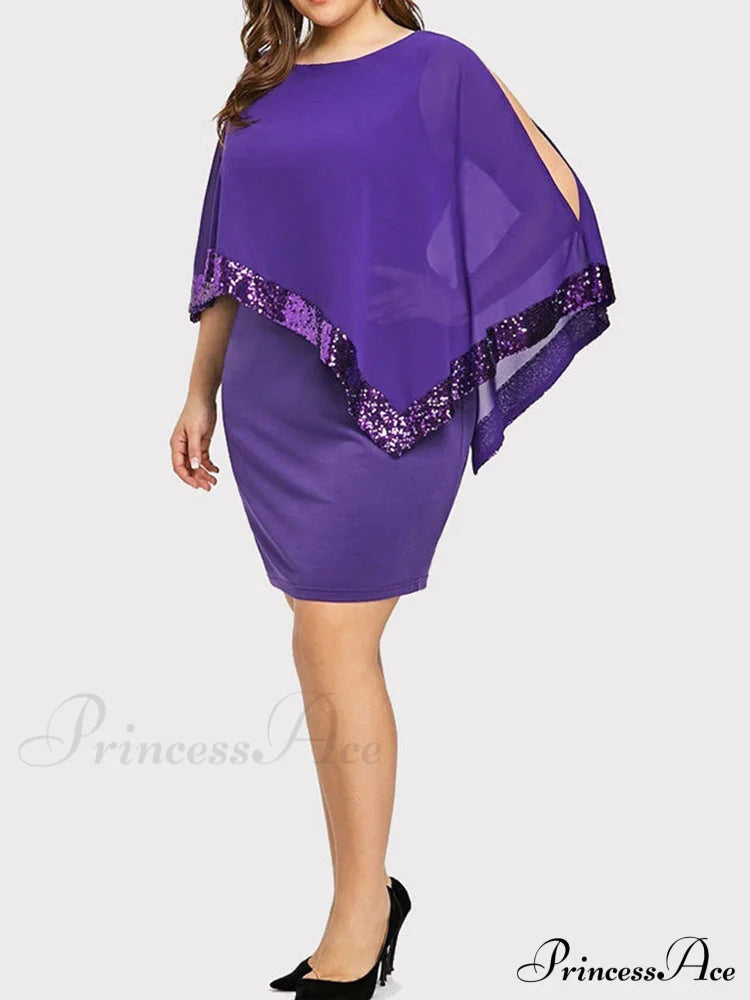 Cold Shoulder Long Trendy Sleeve Knit Top Dresses