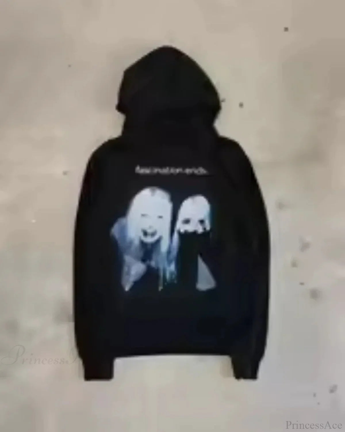 Dark Cartoon Letter Huge Hoodie