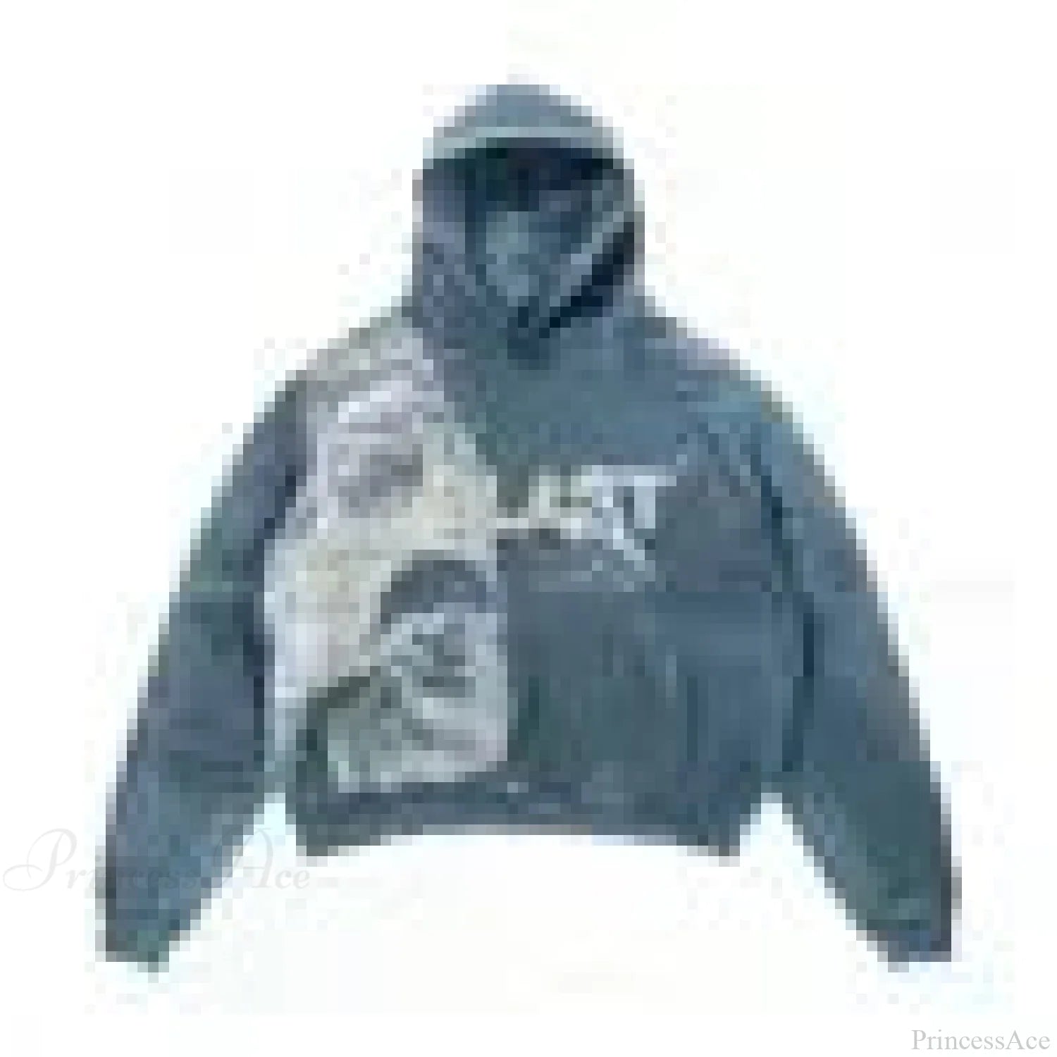 Dark Fashion Design Huge Hoodie blue / M