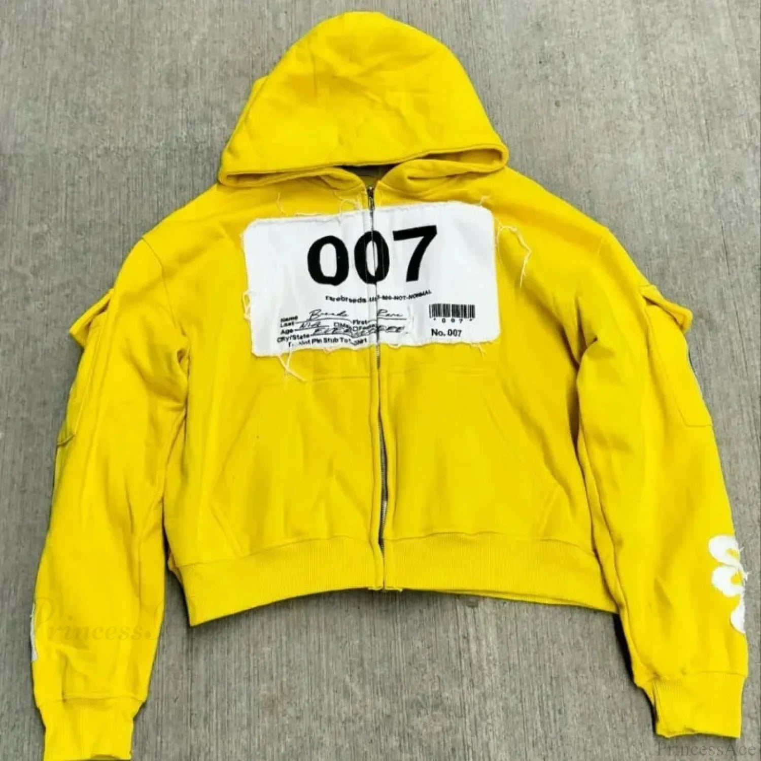 Dark Pink Cleansing Zip Hoodie yellow / M