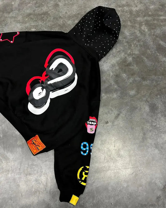 Dark Star Alphabet Zip Hoodie