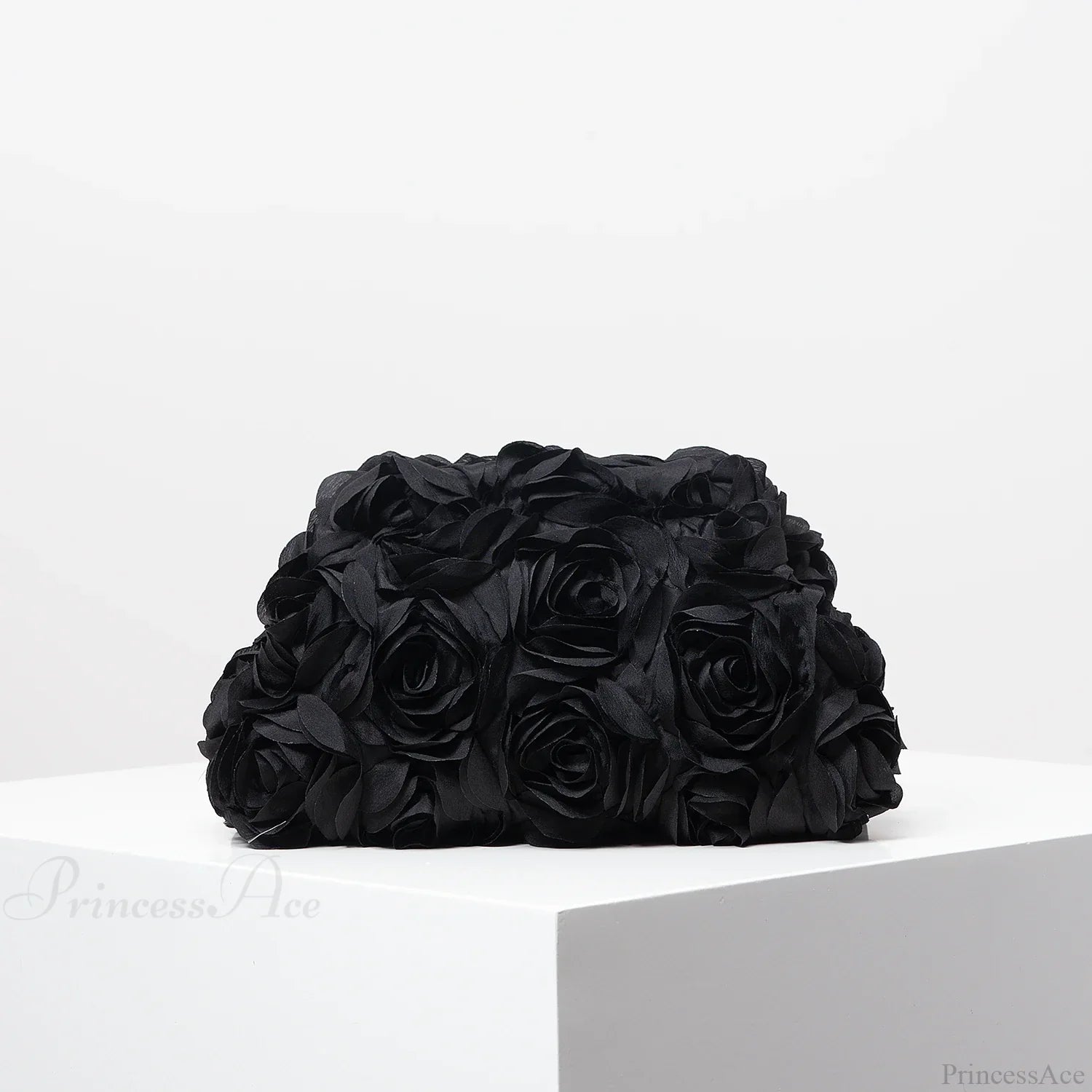 Elegant Rose Wedding Party Clutch Wristlet Black wristlet-250126