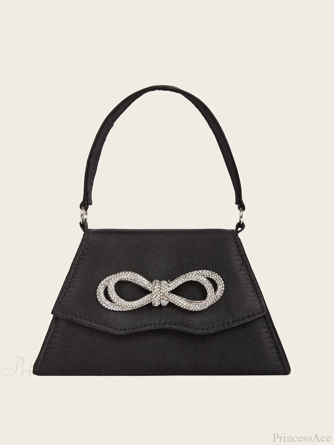 Elegant Silk Rhinestone Bow Wedding Clutch Bag clutchbag-250126