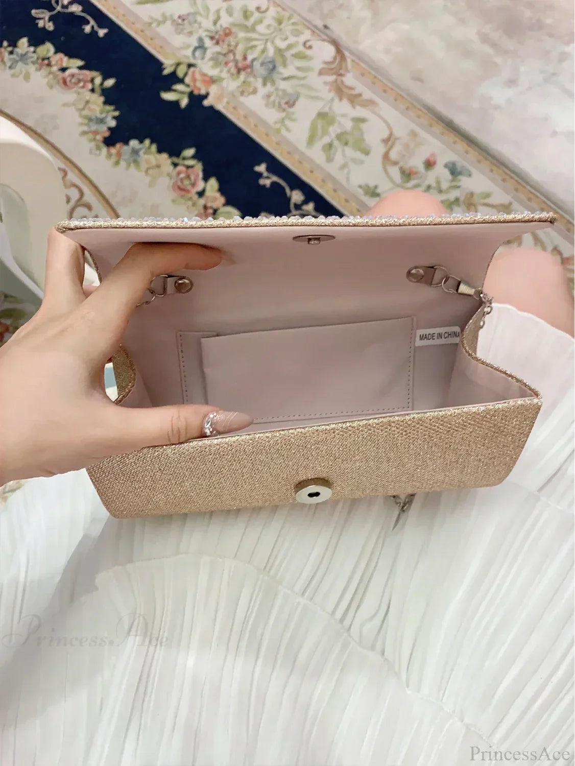 Elegant Sparkling Rhinestone Dinner Banquet Envelope Bag clutchbag-250126