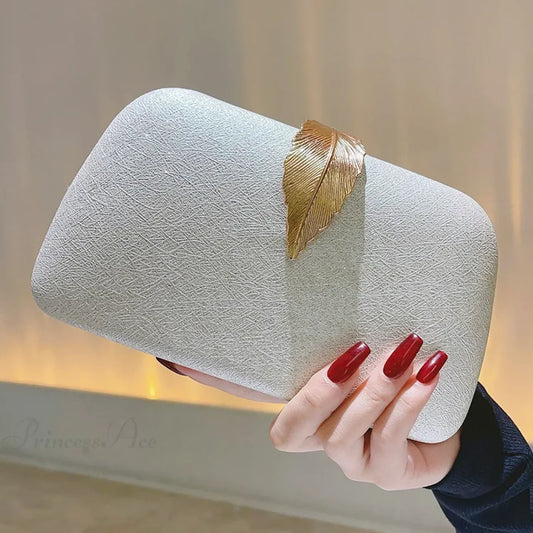 Evening Clutch Pearl Chain Handbag Wedding Cocktail Party Purse clutchbag-250126