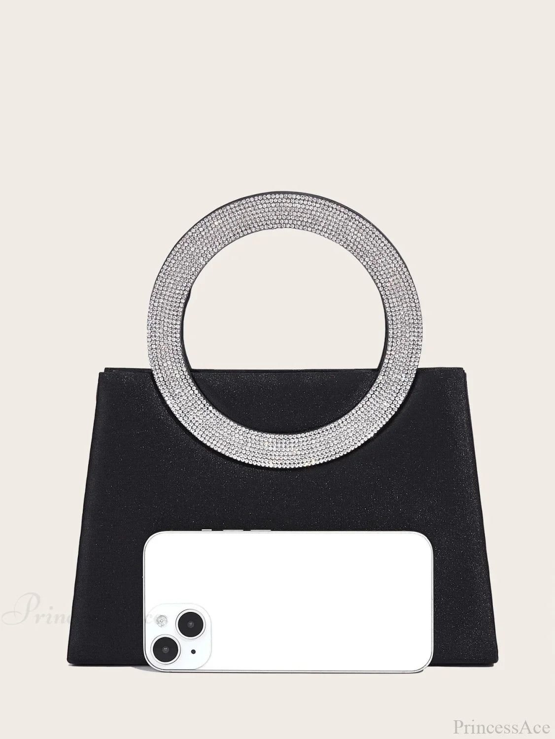 Fashion Elegant Luxury Clutch Evening Party Banquet Shoulder Bag BLACK clutchbag-250126