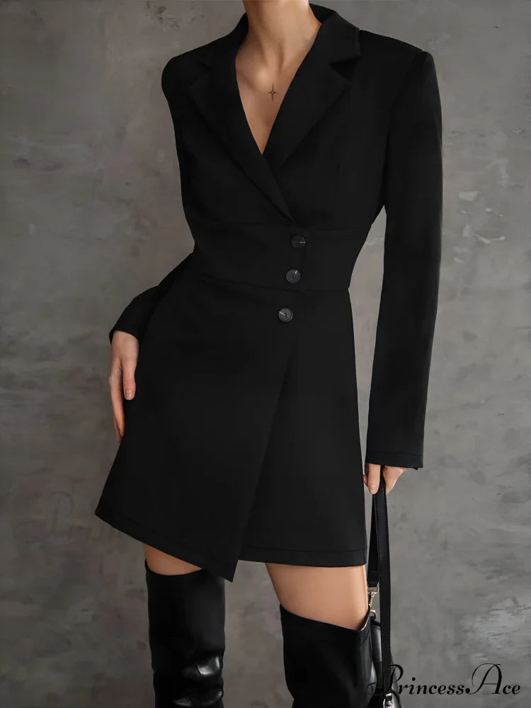 First Choice Blazer Trendy Long Sleeve Short Dress Coats-L