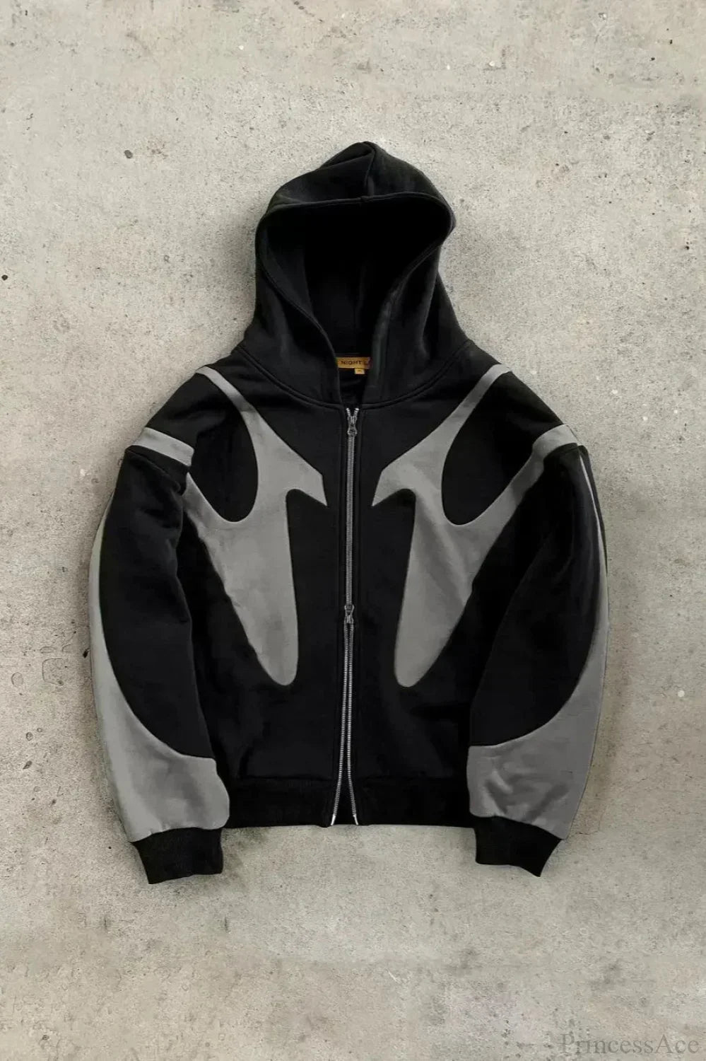 Flash Diamond Oversized Hoodie Black 5 / M