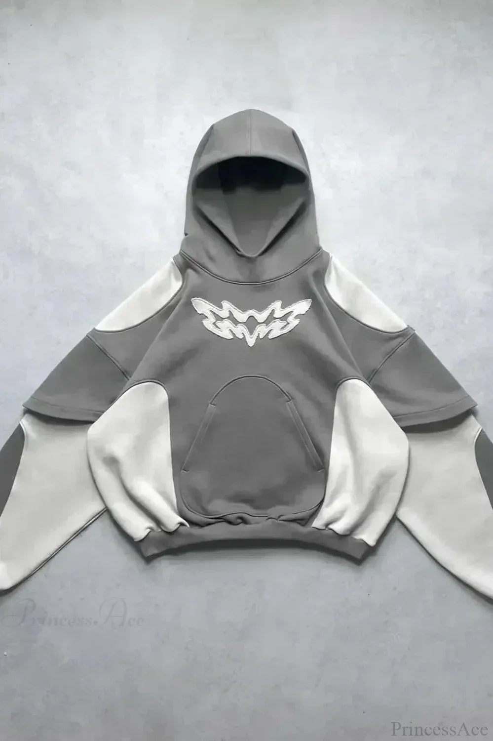 Flash Diamond Oversized Hoodie Grey 1 / M