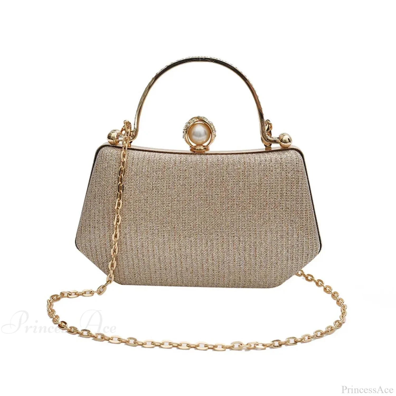 Glitter Evening Banquet Wrist Bag Rhinestone Clutch Bag Gold clutchbag-250126