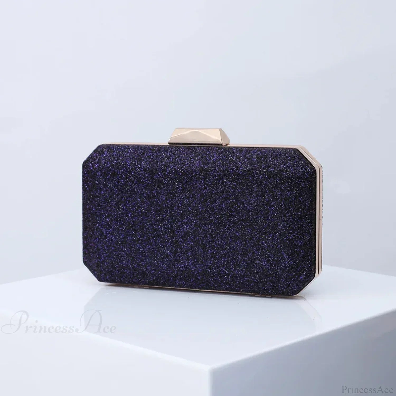 Golden Yellow Luxury PU Clutch Wristlet DEEP BLUE wristlet-250126