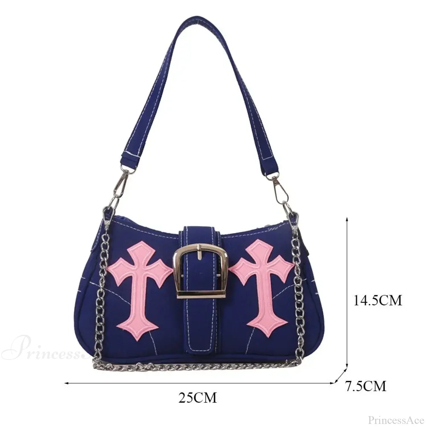 Hasp Metal Buckle Canvas Shoulder Bag shoulder-250126