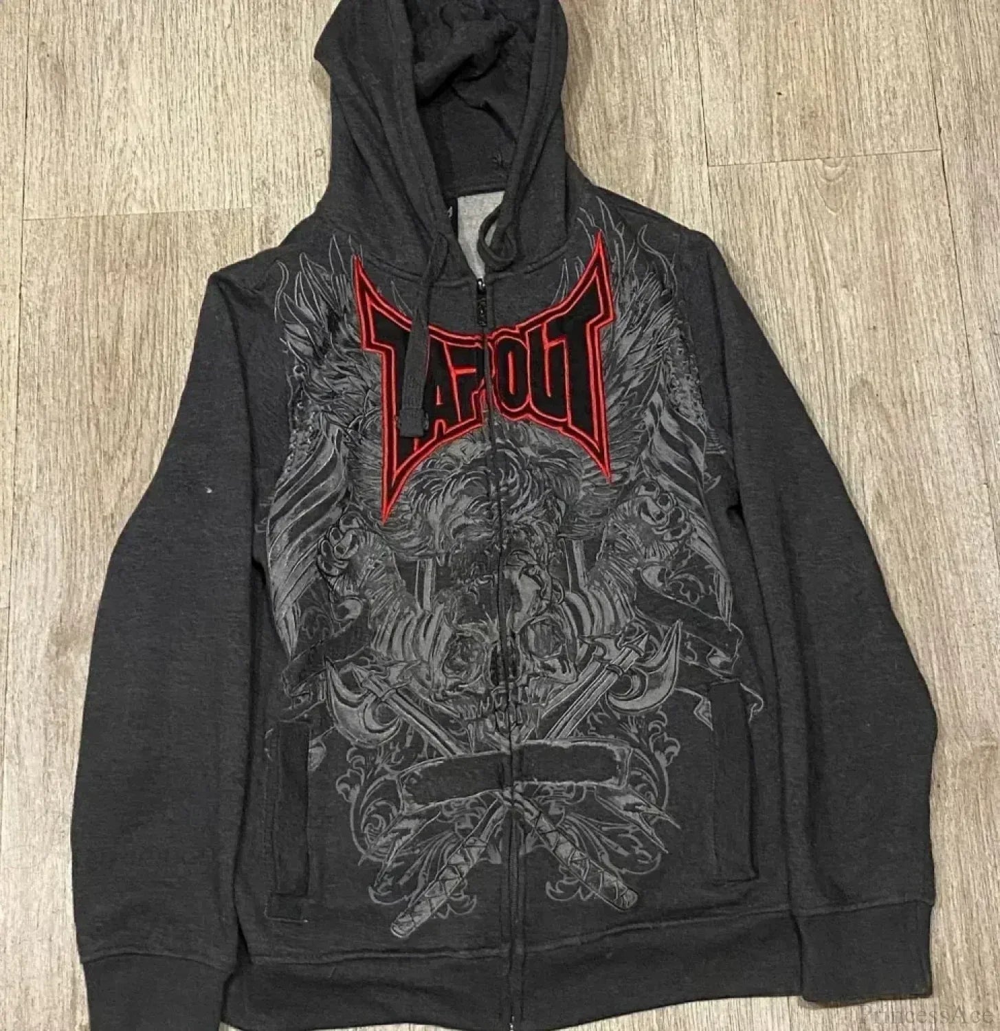 High-Quality Gothic Skull Print Hoodie black 3 / S