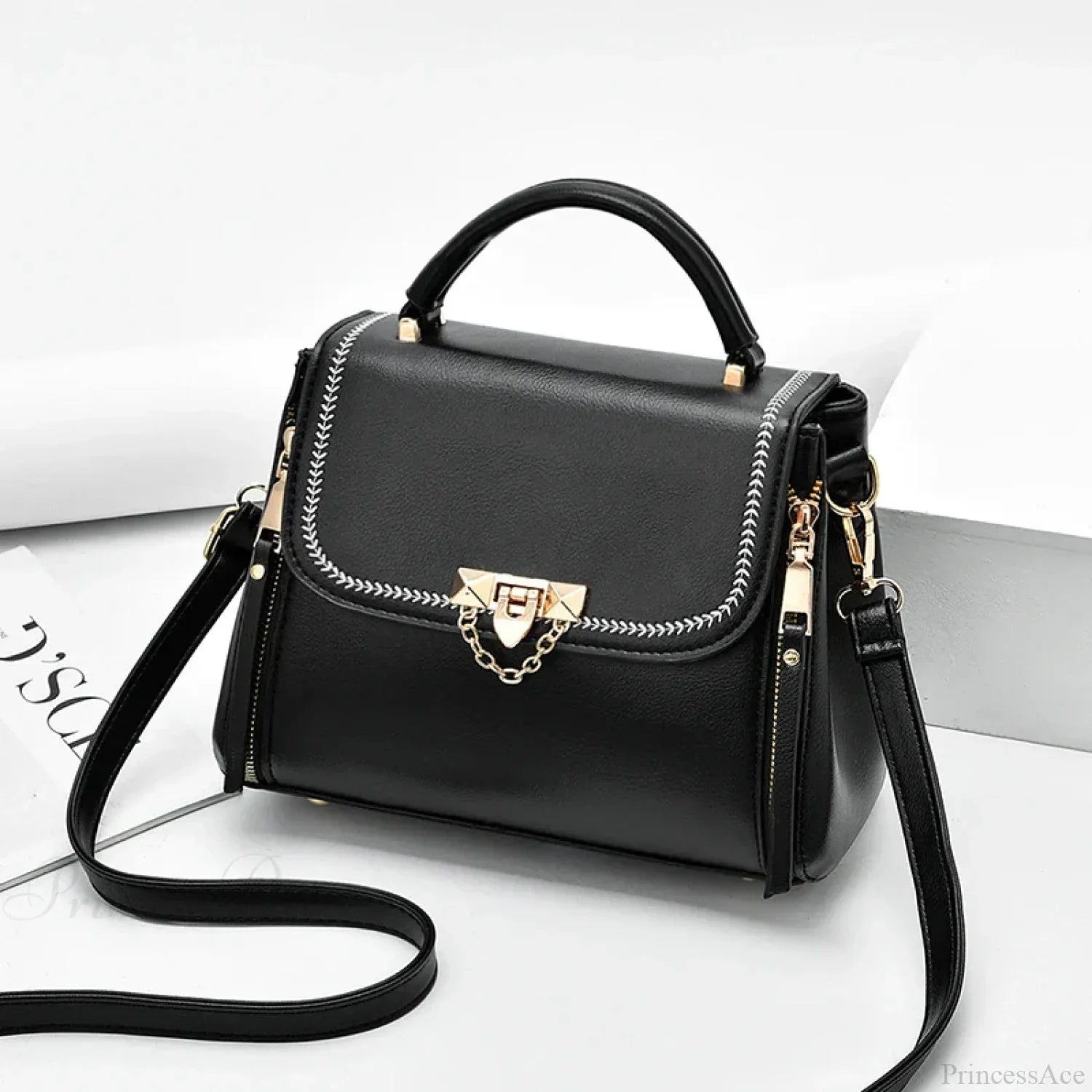 High-Quality Travel Crossbody Handbag Black handbag-250126