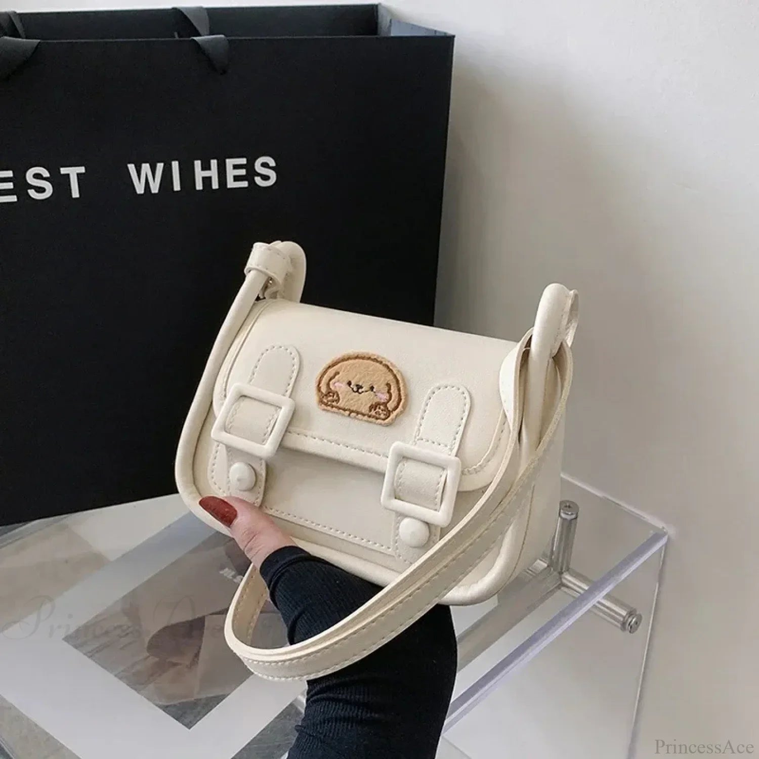 Kawaii Sanrio Kuromi Crossbody Shoulder Bag Pompom Purin / 19x13x8cm crossbody-250126