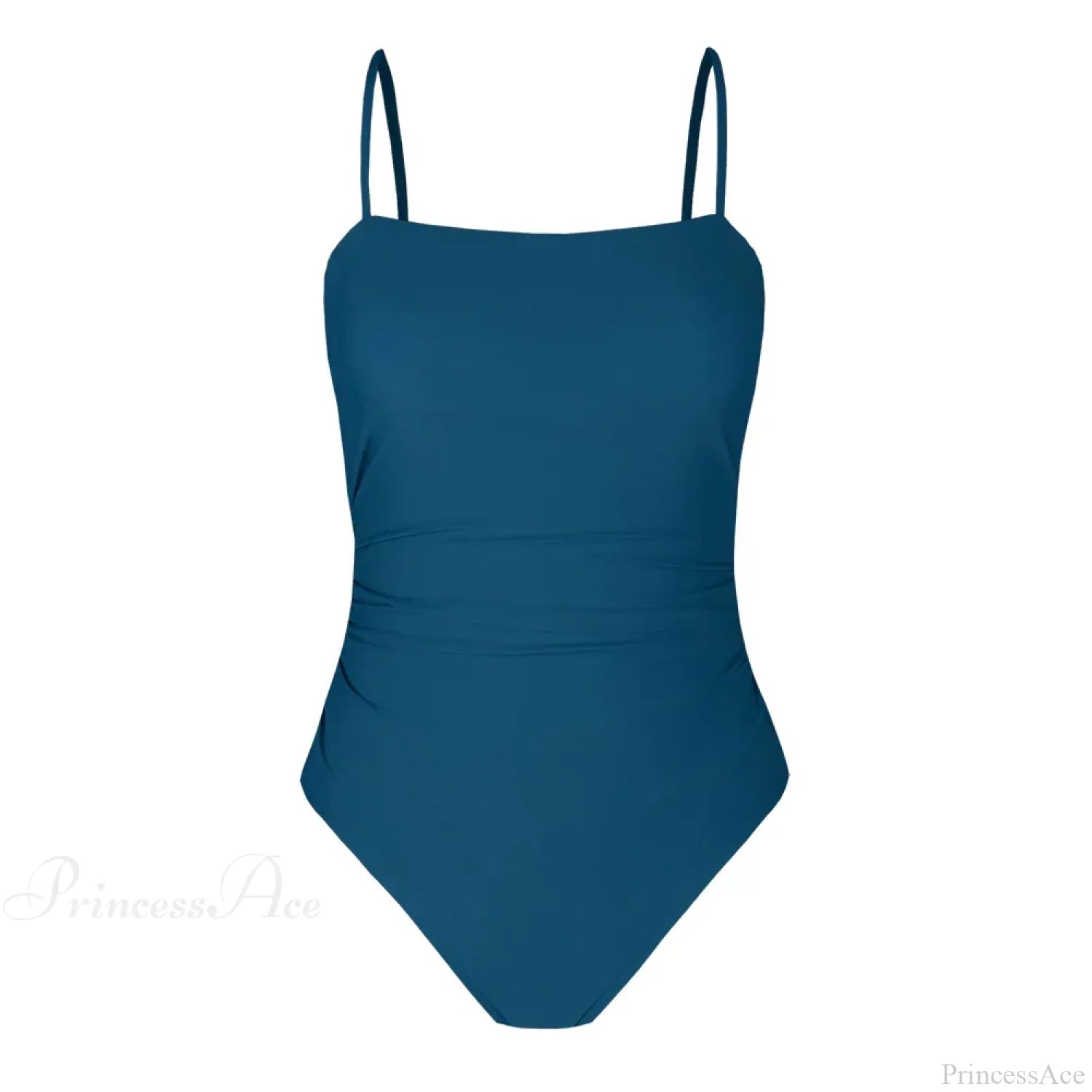 Leaf Print Shirred Square Neck One Piece Set