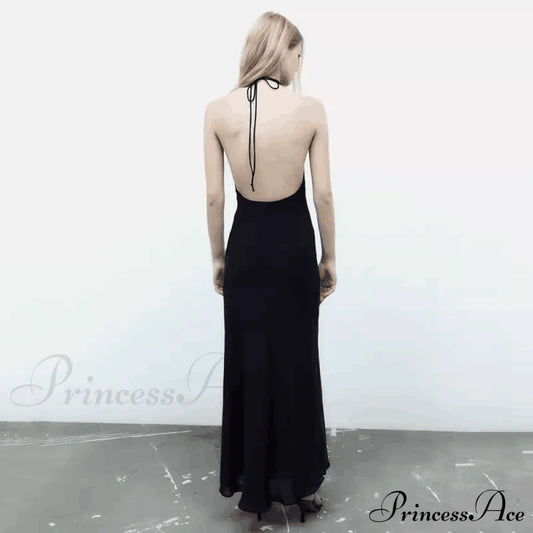 Luna Halter Stylish A-Line Formal Dress S.o. Long Dresses