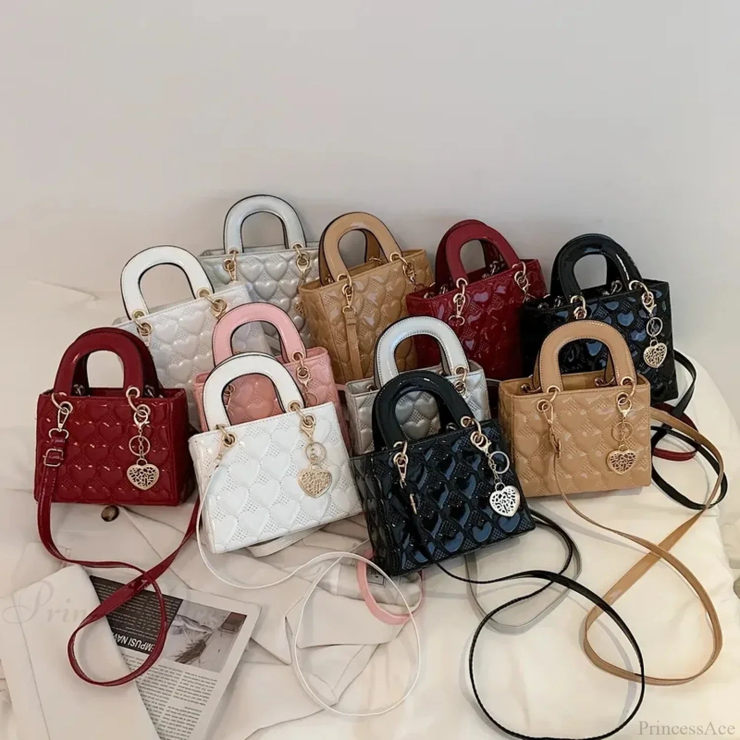 Luxury Quilted Square Handle Crossbody Handbag handbag-250126