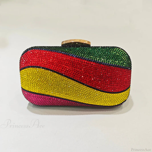 Multi Color Diamond Wedding Crystal Wristlet show as picture4 wristlet-250126