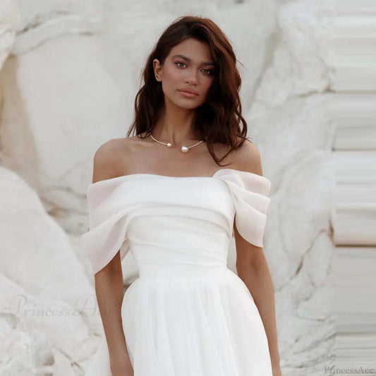Off-Shoulder Princess Wedding Dress weddingdress-250223