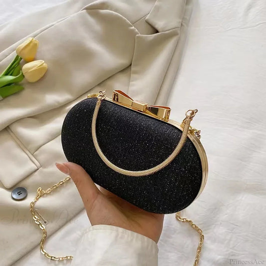 Pink Bling Sequins Evening Designer Luxury Crossbody Clutch Bag Black clutchbag-250126