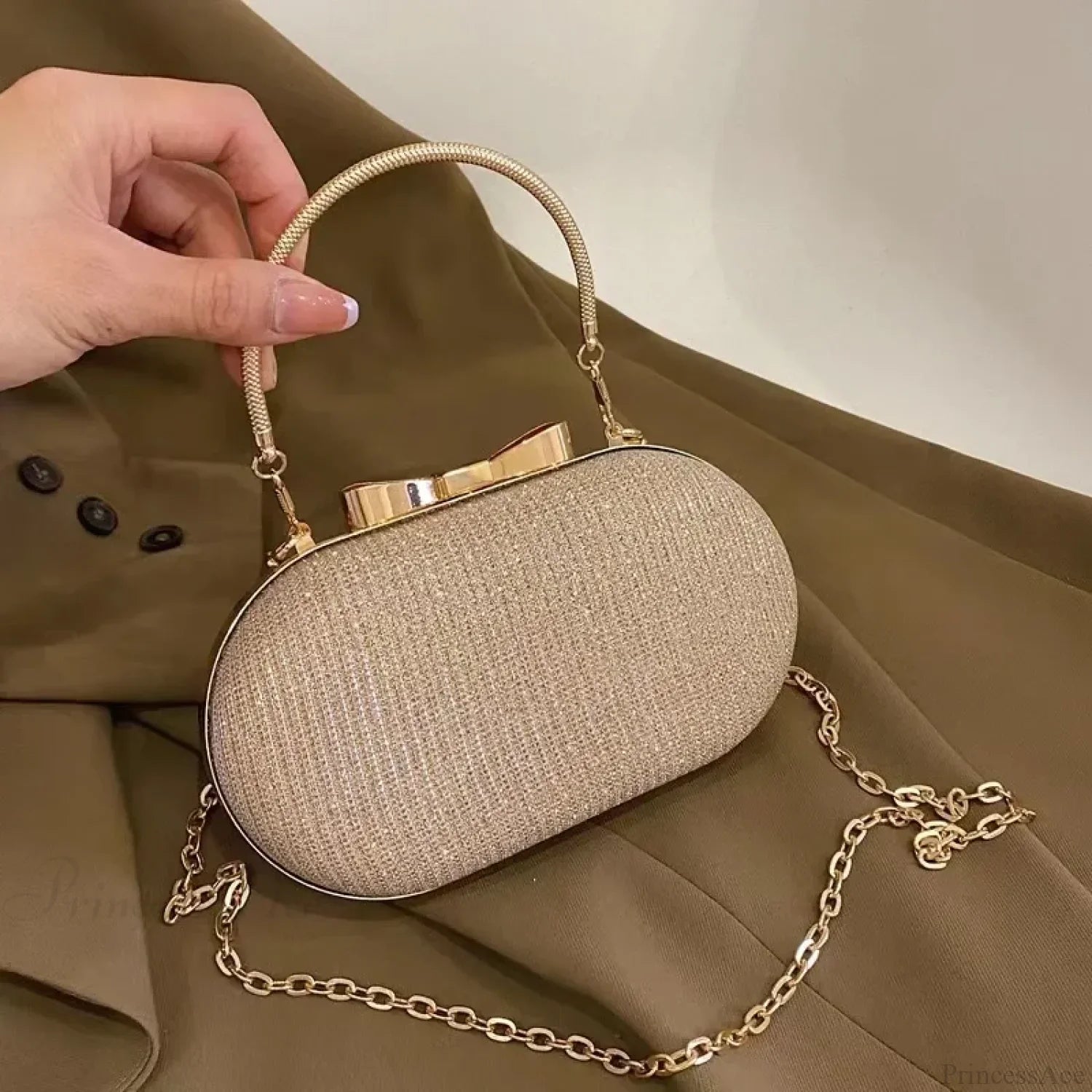 Pink Bling Sequins Evening Designer Luxury Crossbody Clutch Bag clutchbag-250126