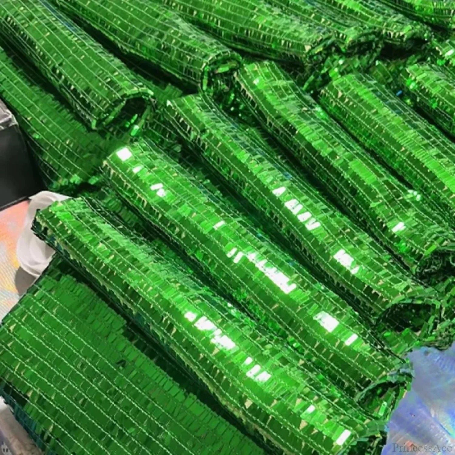 Red Sequin Leather Clutch Bag Wristlet wristlet-250126