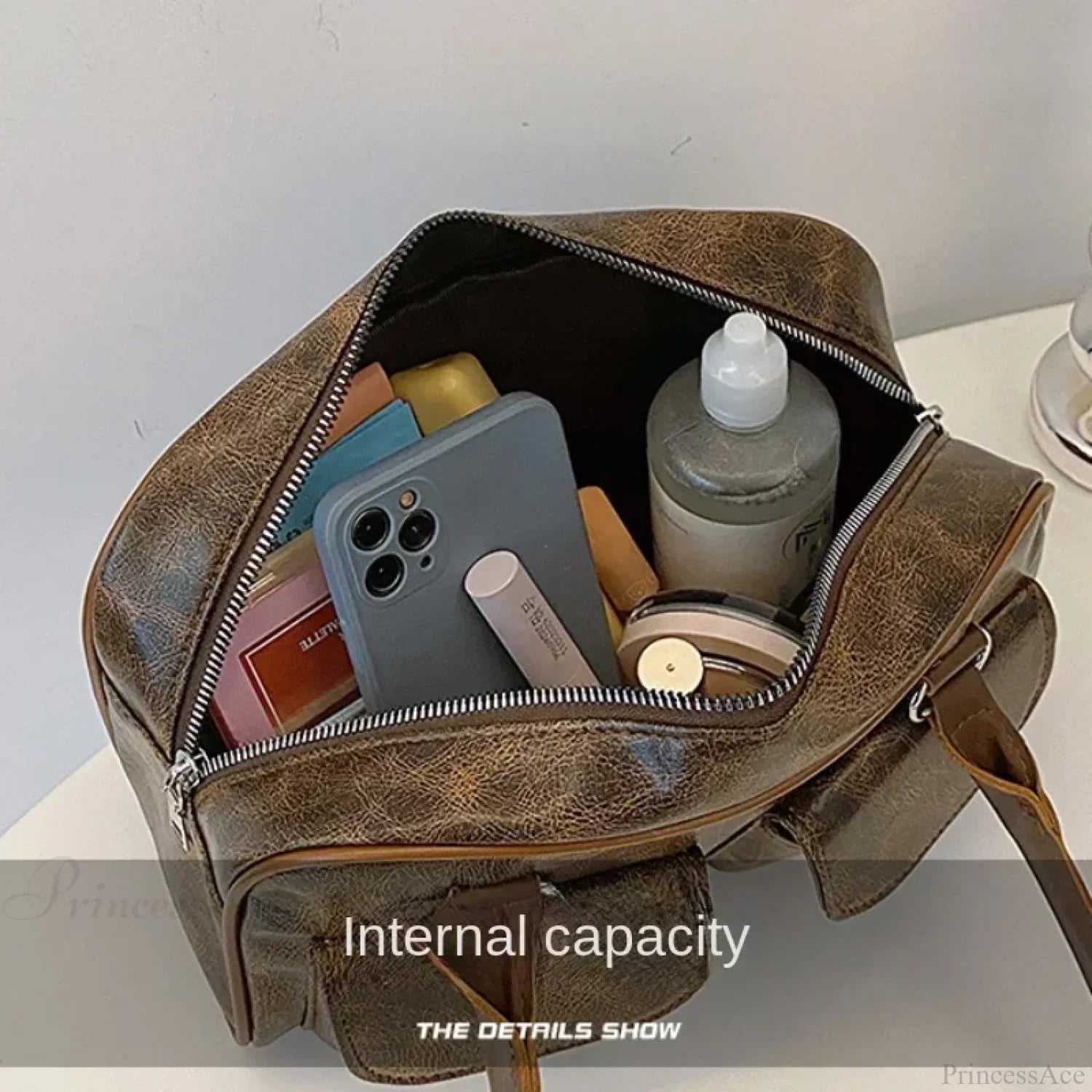 Retro Double Pockets Small Shoulder Bag shoulder-250126