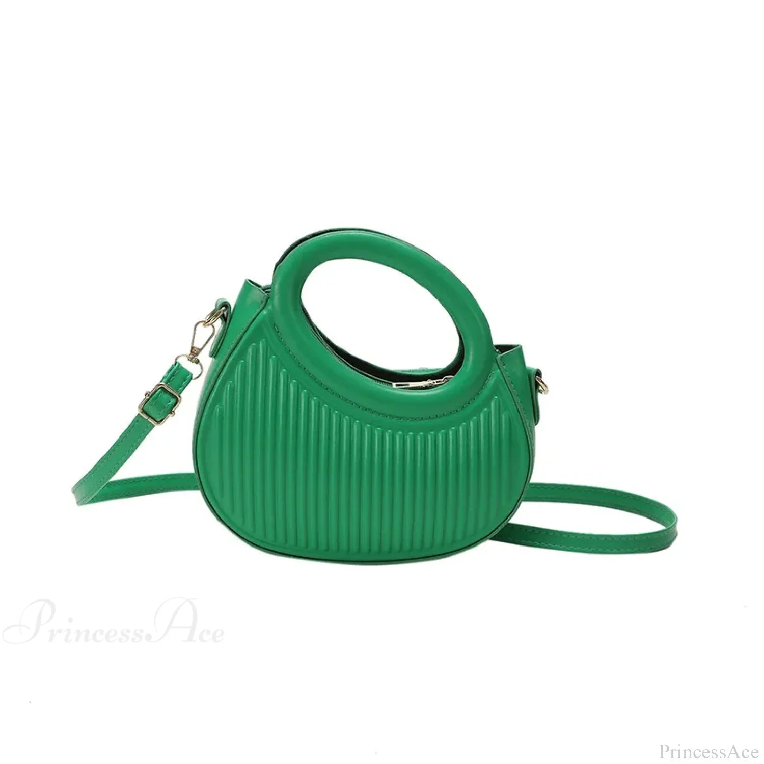 Retro Y2K Crossbody Leather Mini Phone Coin Purse Handbag Green handbag-250126