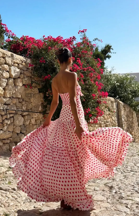 Ruffle Splice Print Swimsuit One Piece onepiece-250223