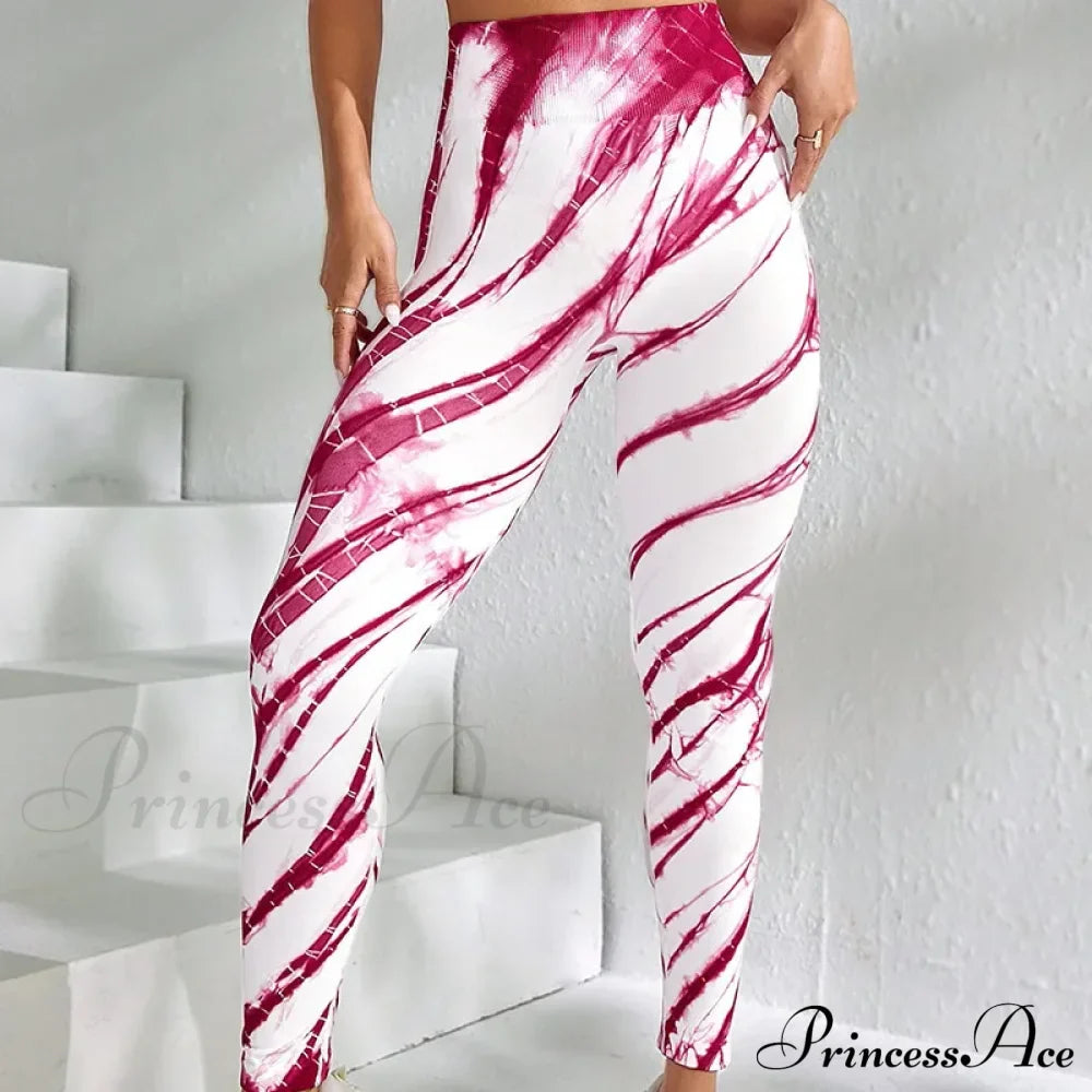 Seamless Tie-Dye High-Waist Workout Fashion Legging